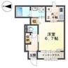 Ｍ’ｓレジデンスＨＩＭＥＪＩ 1Kの間取り