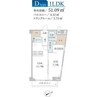 KS Grand River 1LDKの間取り
