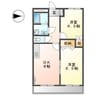 ラルーナ 2DKの間取り