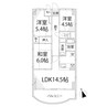 手柄アートスカイハイツ 3LDKの間取り