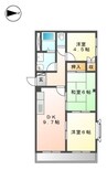 メゾンコンフォール 3DKの間取り