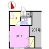 コーポ西中島 1Kの間取り
