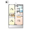 サンシャイン２号館 2LDKの間取り