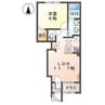 リュクス 1LDKの間取り