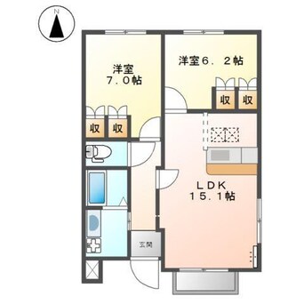 間取図 シャン・ド・フルール