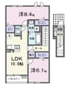 ＣＯＣＯメゾン　ＨＪ 2LDKの間取り