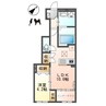メゾンモンレーヴ 1LDKの間取り
