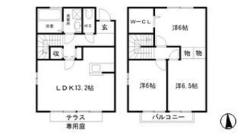 間取図 ビッグフォレスト大善　Ｂ棟