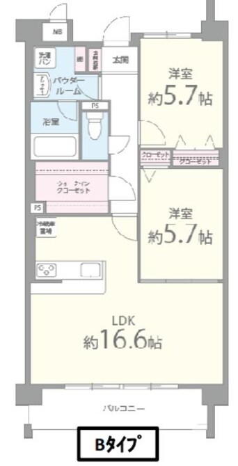 間取図 ブラン　ジュール