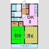 グランパーチェ白浜 2DKの間取り