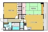 コーポ東延末 2LDKの間取り