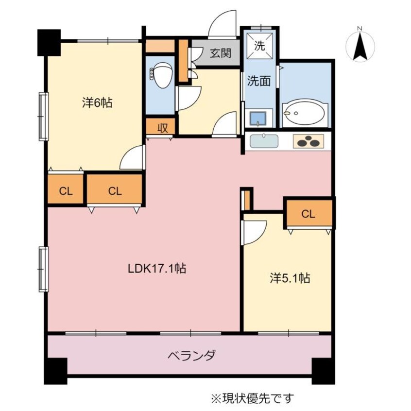 間取図 プレステージ元塩町【分譲】