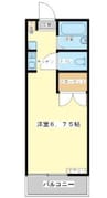 ハミング玉手 1Rの間取り