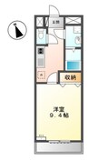 エスポア　井ノ口 1Kの間取り