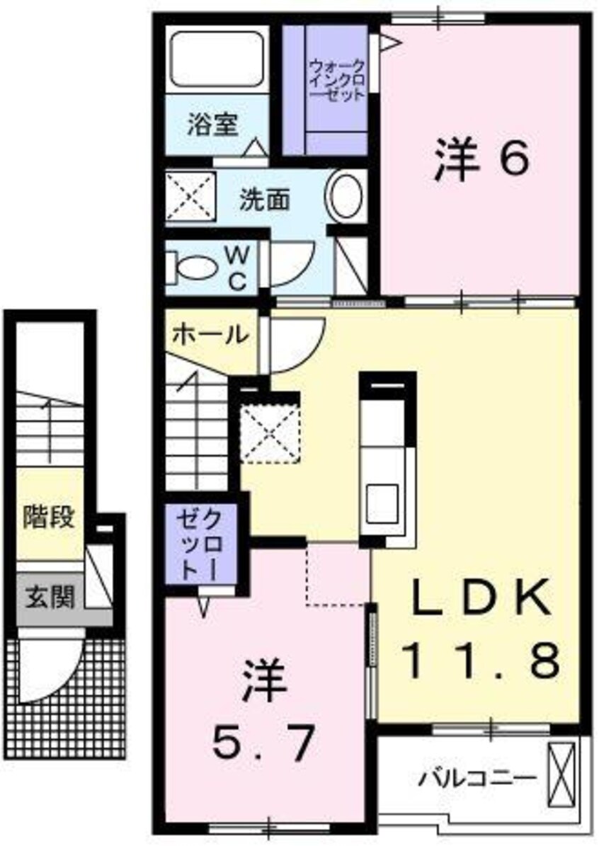 間取図 アーディ　ヴィラII