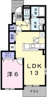 アルパイン 1LDKの間取り