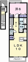 カレント 1LDKの間取り
