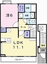 グリーンパーク南条 1LDKの間取り