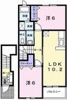 サウス・グリーンＢ 2LDKの間取り