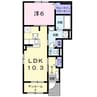 サンリット津田Ｂ 1LDKの間取り