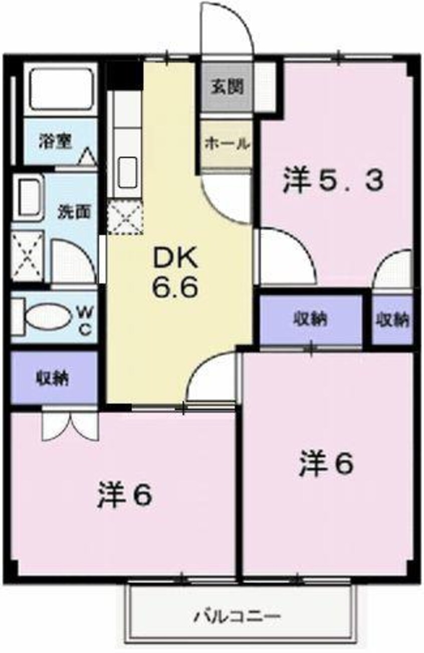 間取図 サンビレッヂ野里