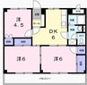 サンファミール西庄 3DKの間取り