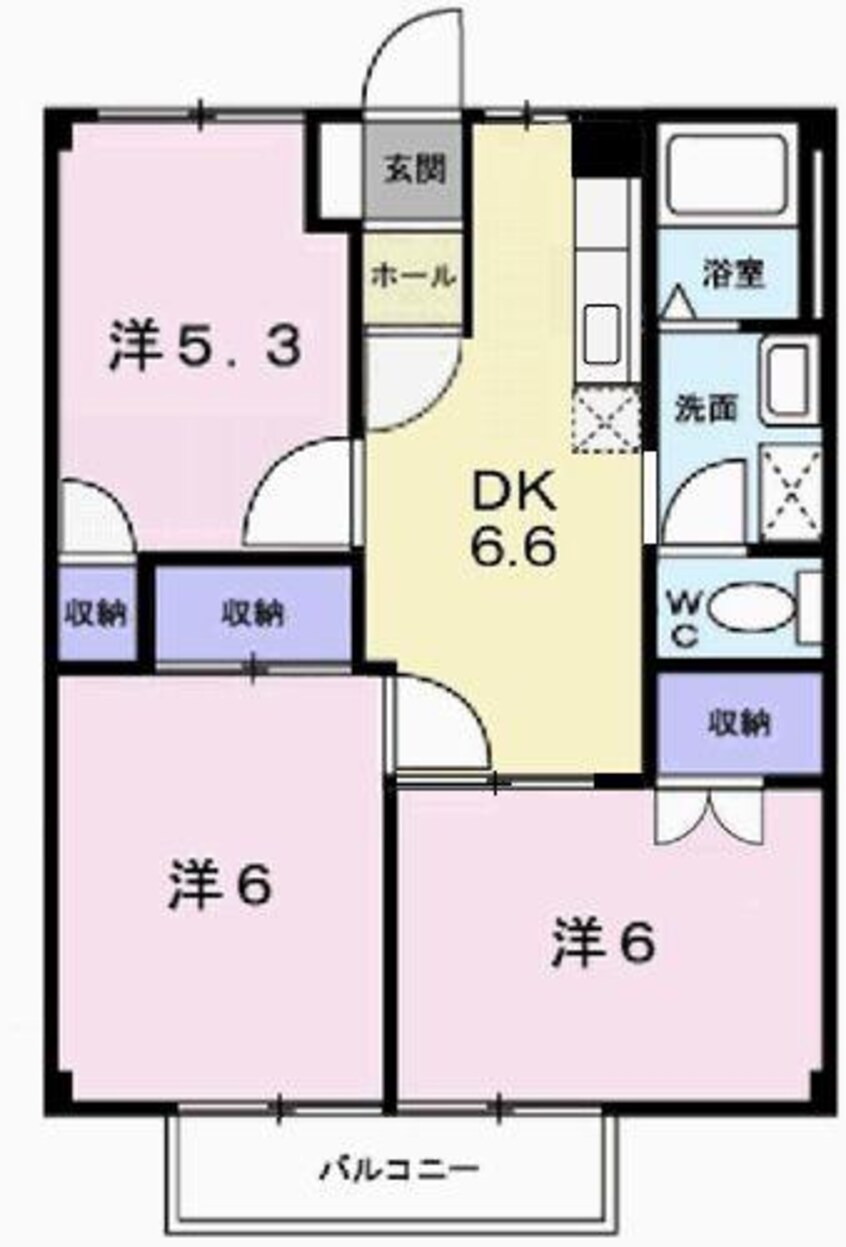 間取図 シャルマンＳ＆Ｔ