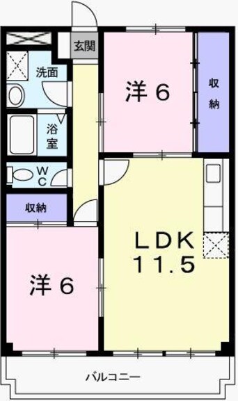 間取図 シャトー藤