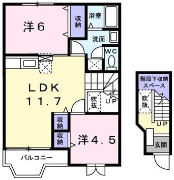 間取図 パルトネールＦ１