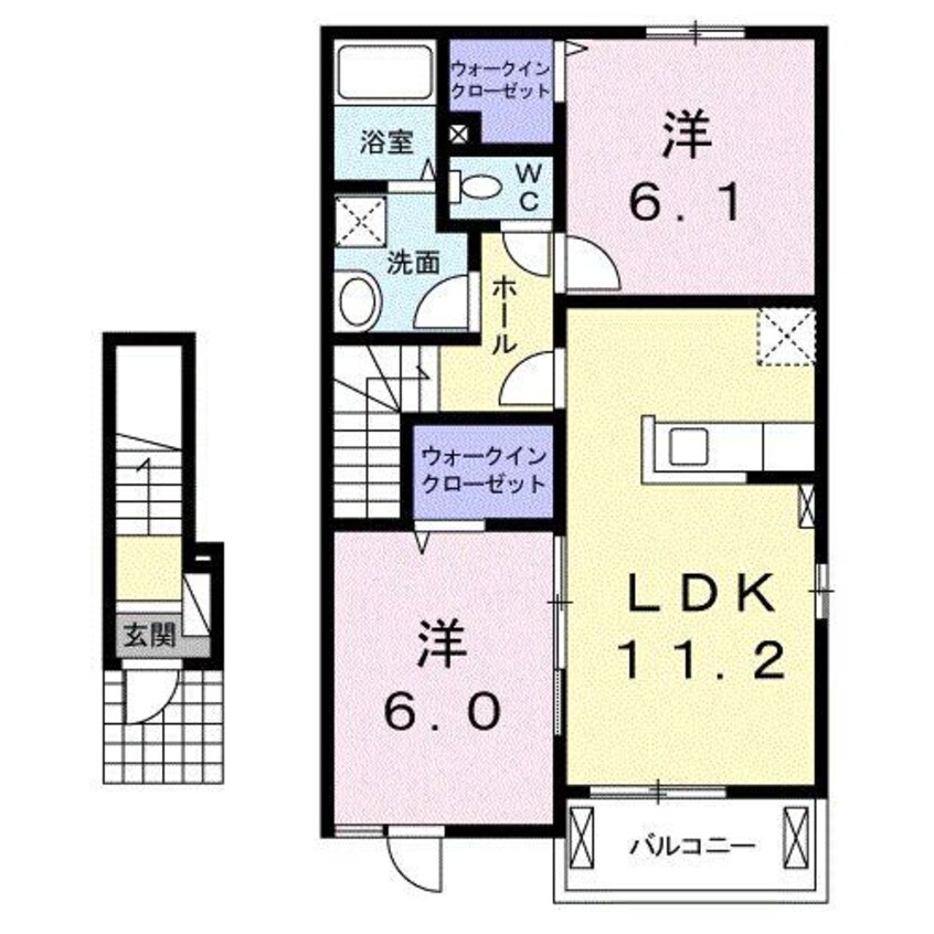 間取図 ピュール・ロジュマンII