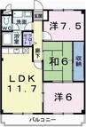 マリッチ今宿 3LDKの間取り