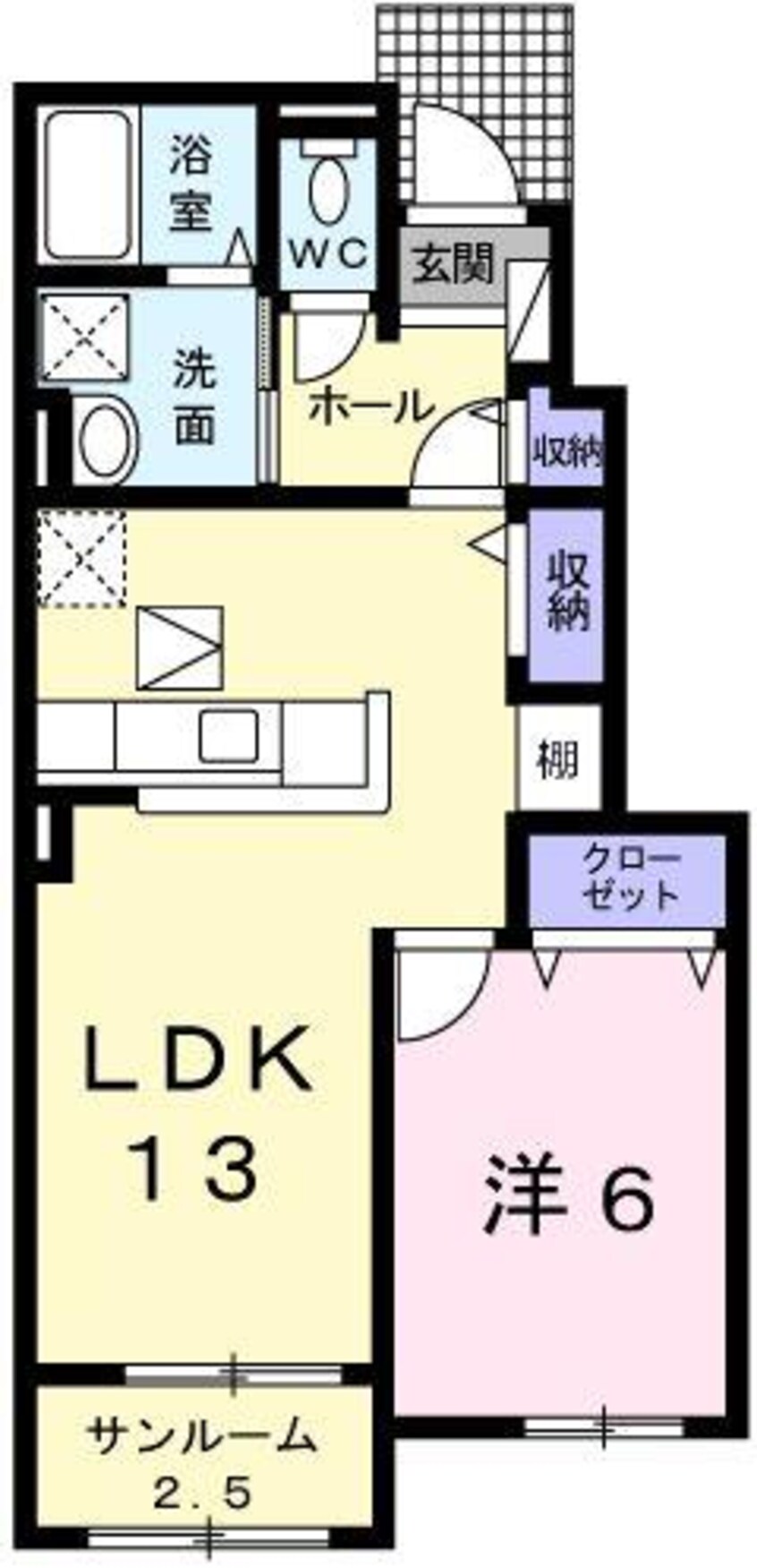 間取図 メゾン　ド　ボヌール