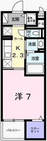 メゾンＳＫ・Ｉ 1Kの間取り