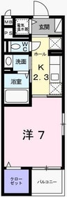 メゾンＳＫ・Ｉ 1Kの間取り