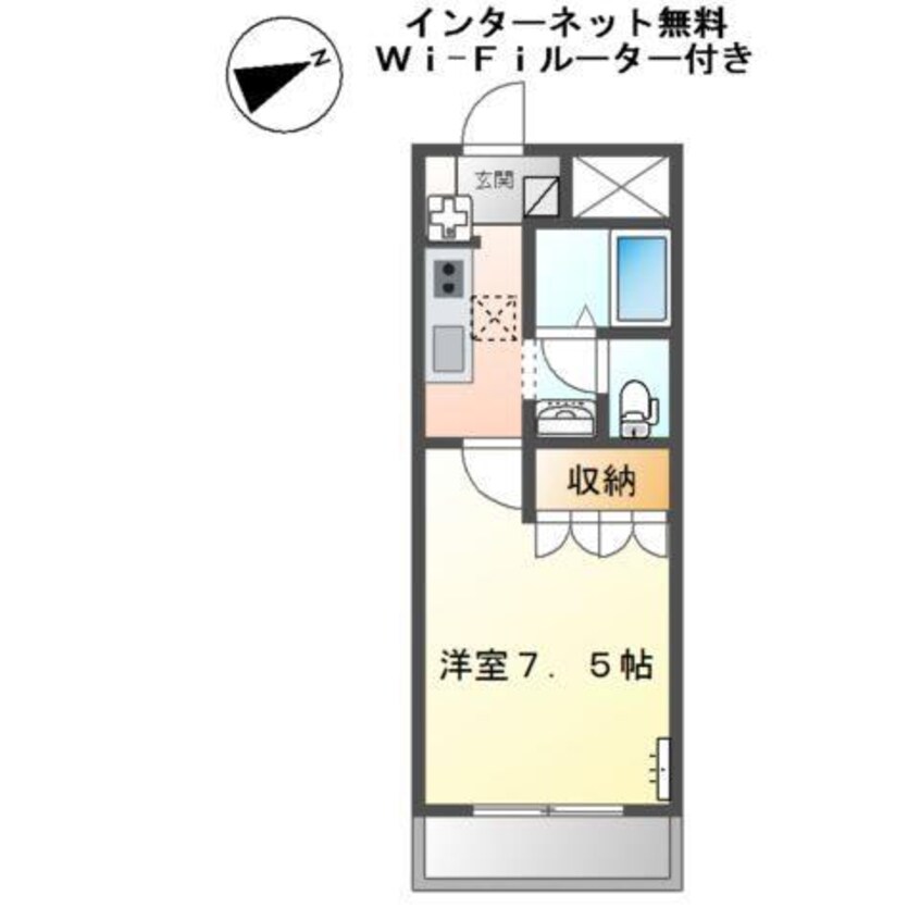 間取図 カサミラドール・クレマ