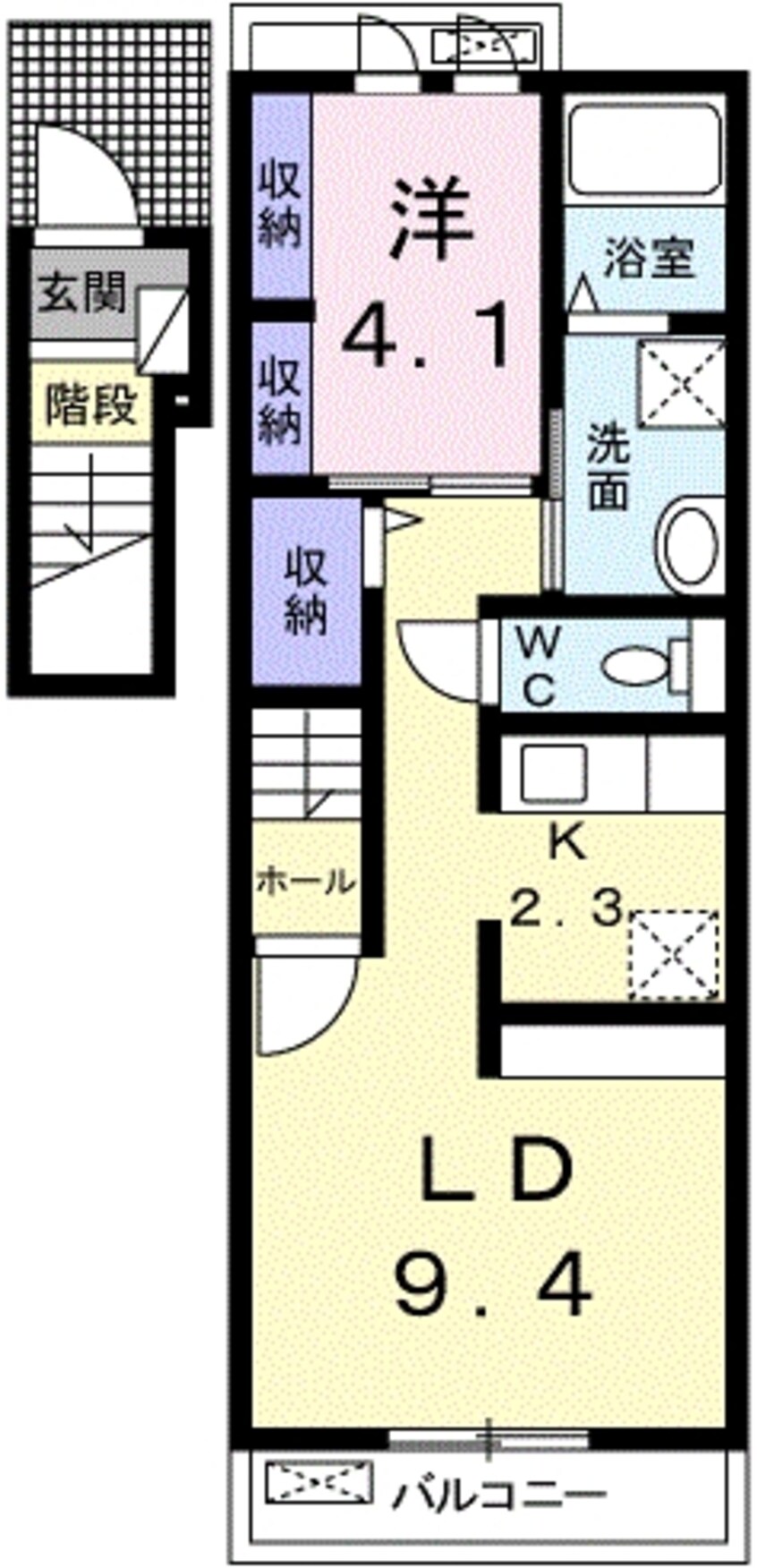 間取図 エル　メーム