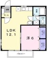 プレステージ青山 1LDKの間取り