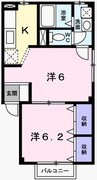 エルムＡ 2Kの間取り