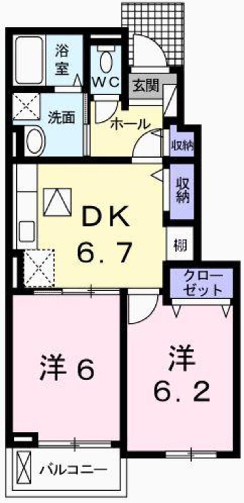 間取図 エスペランサ香寺