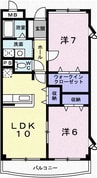フラッツ・アイII 2LDKの間取り