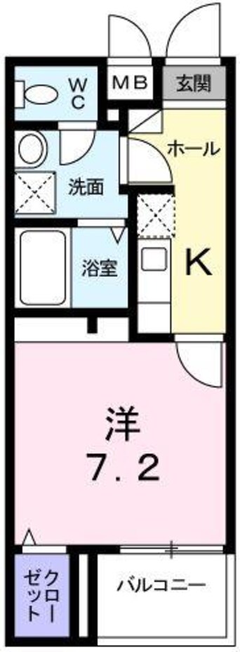 間取図 フィレール　デュ　トラジャIII