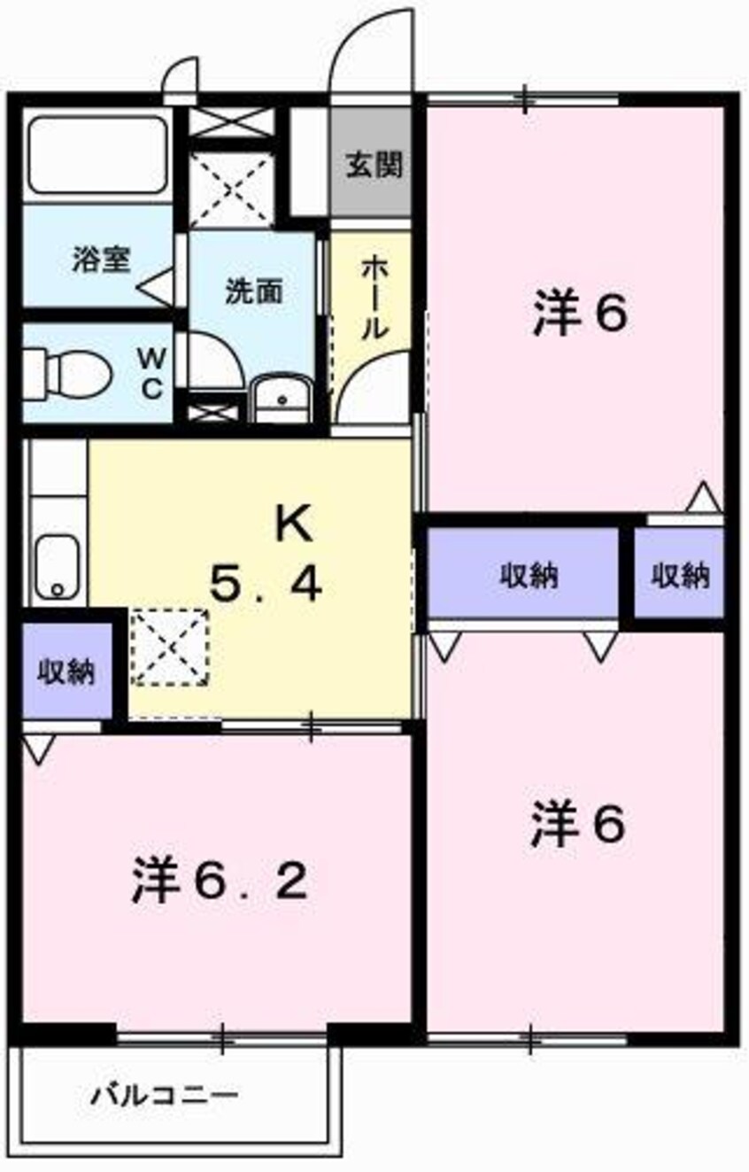 間取図 パークサイド２