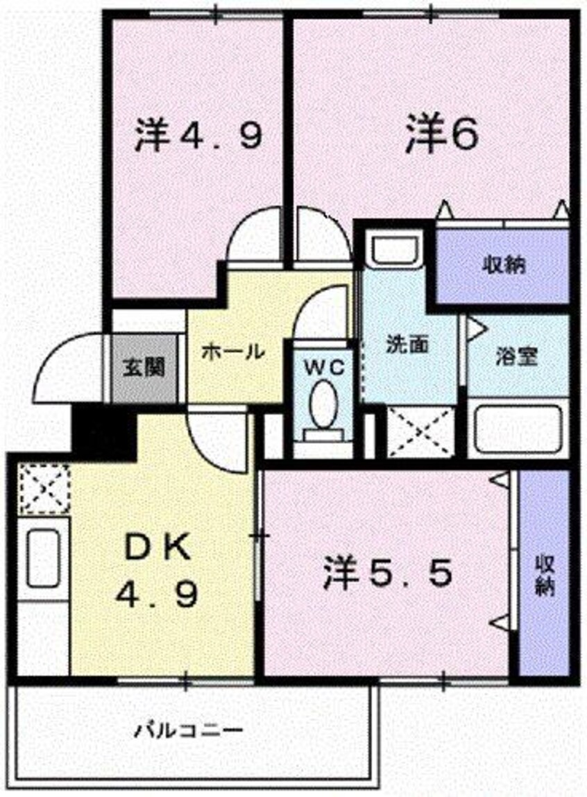 間取図 コスタ・サンジョワールI