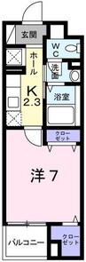 コレクト　ライル 1Kの間取り
