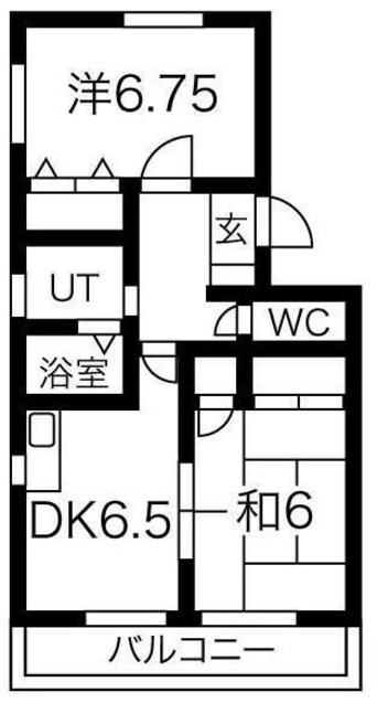 間取図 エクレールＭ