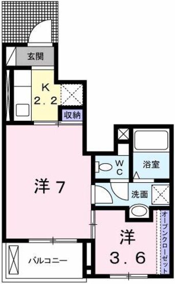 間取図 ビレッヂ飯田II