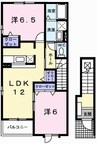 アウローラ 2LDKの間取り