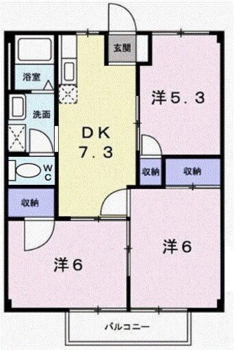 間取図 ドミール三喜