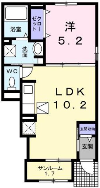 間取図 カーサ　エレガンテ