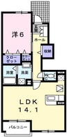ソレイユ・セタ 1LDKの間取り